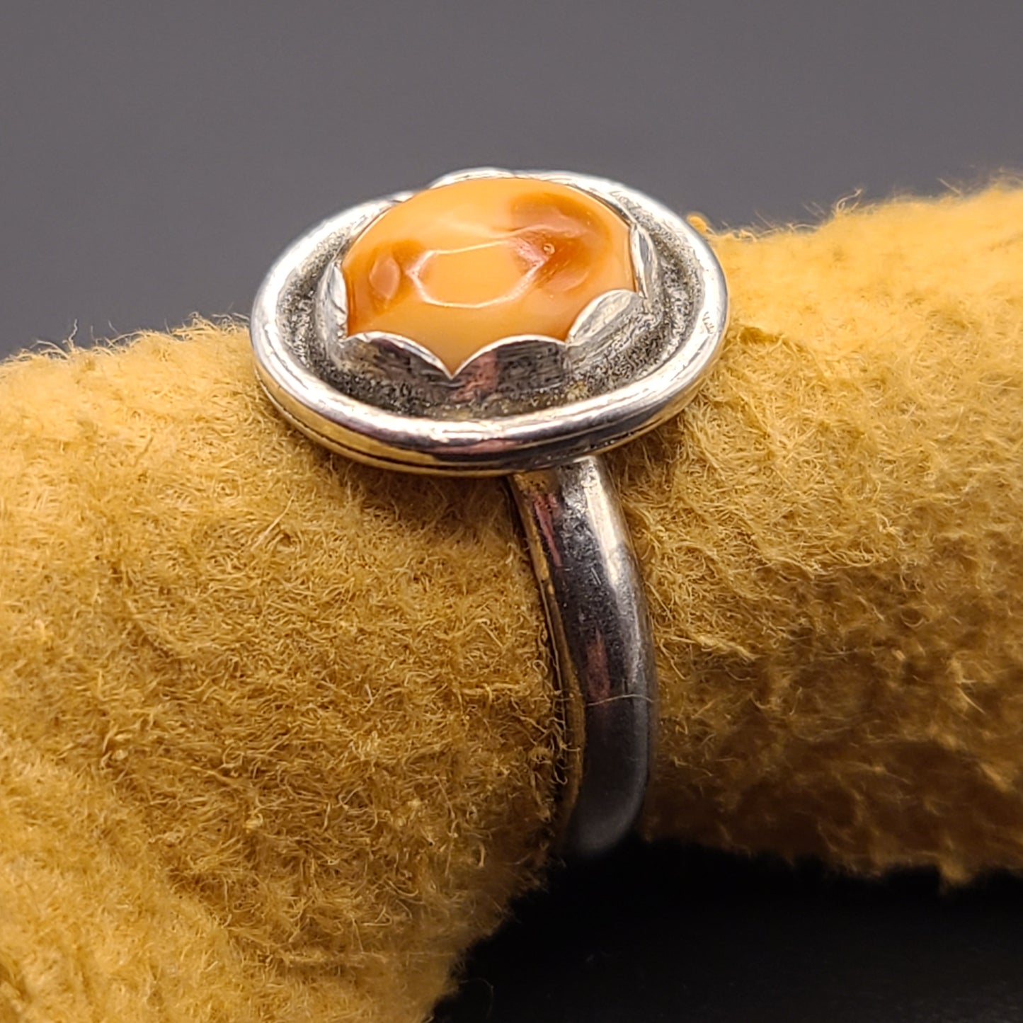 Opal Ring, Sterling Silver, Size 4.5